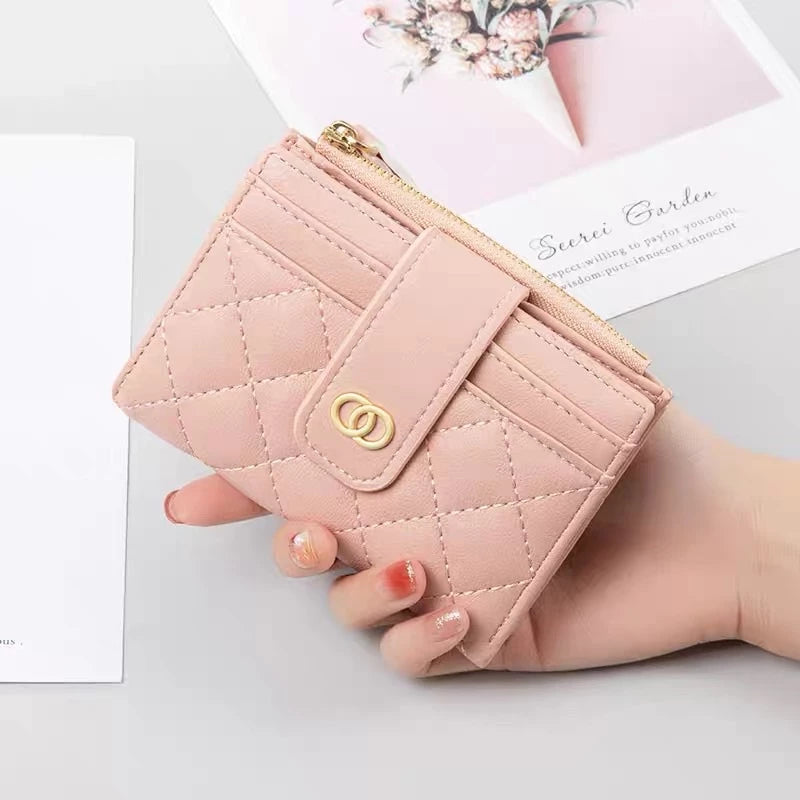 Carteira Feminina Pequena Fina Porta Cartão Moedas - Lançamento