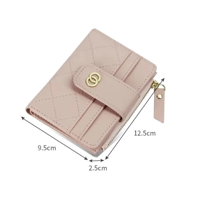 Carteira Feminina Pequena Fina Porta Cartão Moedas - Lançamento