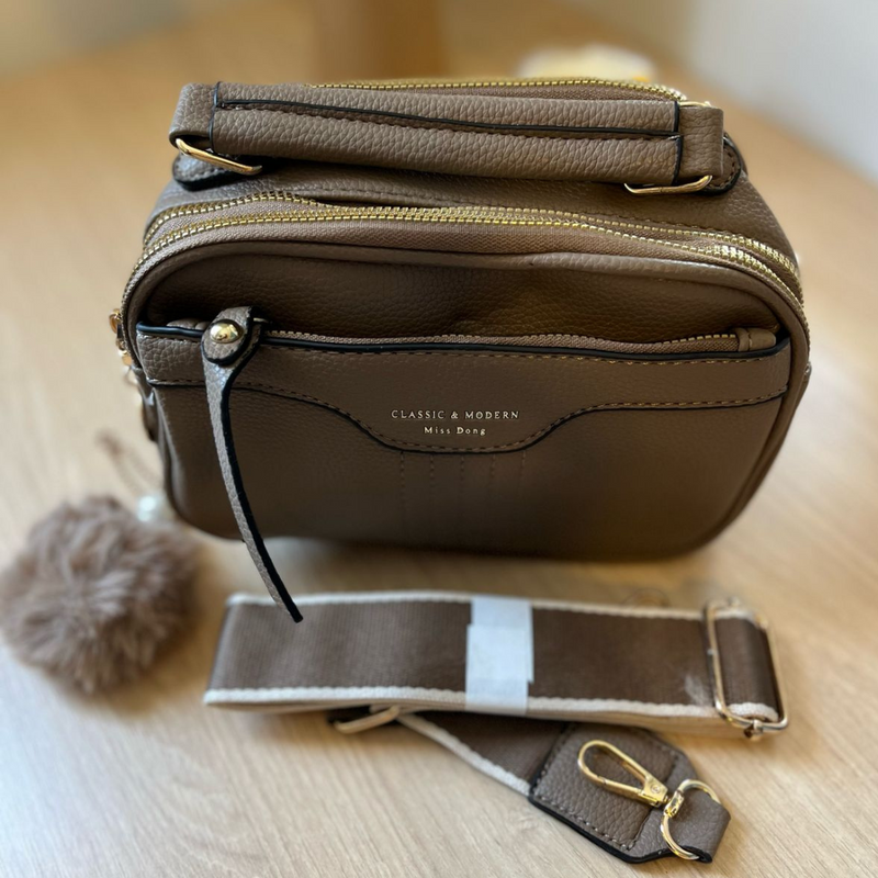 Bolsa Crossbody Classic Couro + BRINDE EXCLUSIVO!