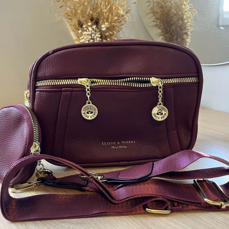 Bolsa Crossbody Una: Feita em Couro + BRINDE EXCLUSIVO!