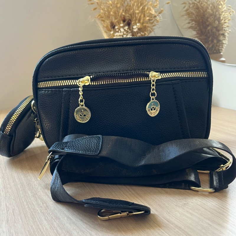Bolsa Crossbody Una: Feita em Couro + BRINDE EXCLUSIVO!