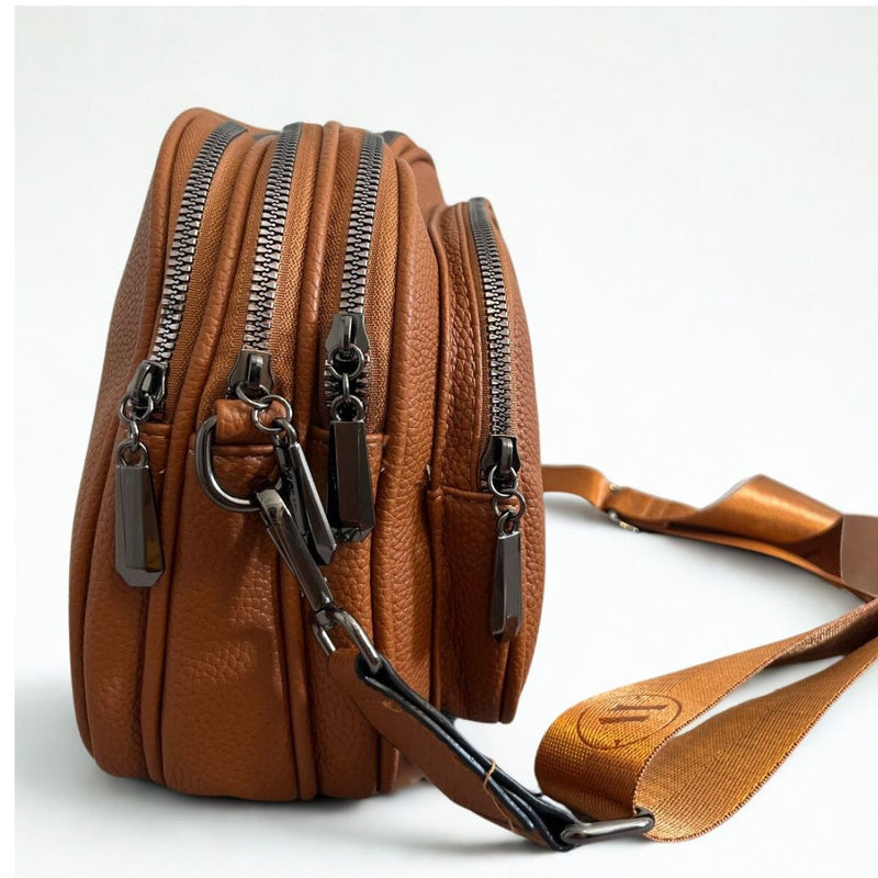 Bolsa Crossbody Couro - Ganha Brinde Exclusivo