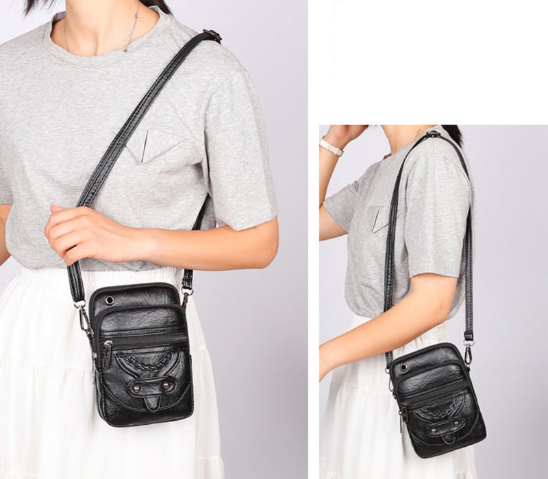 Bolsa Crossbody Vintage | Elegância Compacta do Dia a Dia ✨