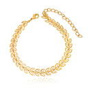 Pulseira Escama de Peixe Vazada Folheado a Ouro 18k