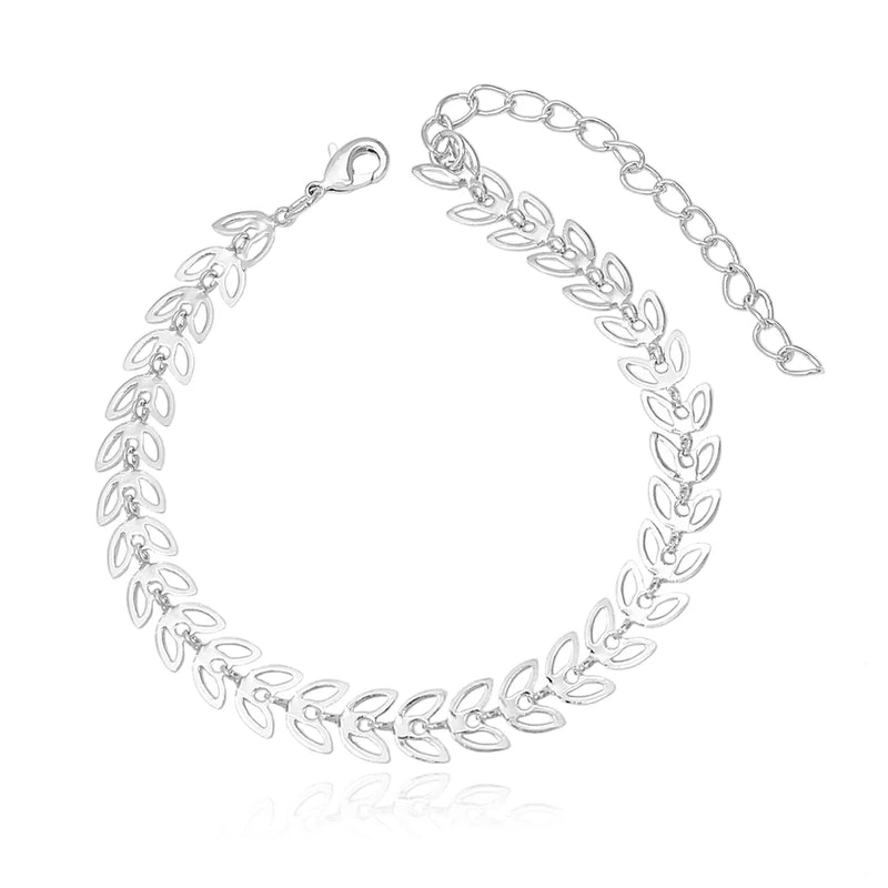 Pulseira Escama de Peixe Vazada Folheado a Ouro 18k